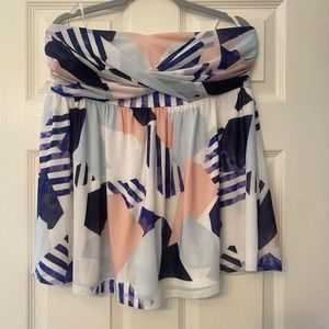 Torrid strapless flowy top